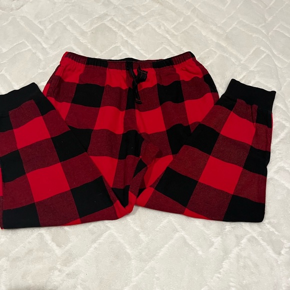 Women's Old Navy Buffalo Plaid Flannel Lounge PJ's With gathered bottom -worn 1x - Picture 6 of 9